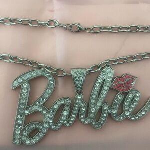 Barbie  Necklace with Pink Crystal Accents